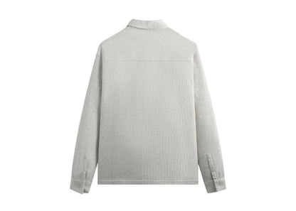 Kith Striped Interlock Ginza Shirt Jacket Light Heather Grey
