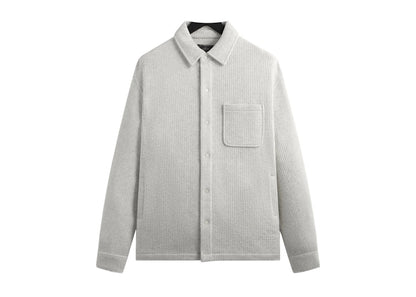 Kith Striped Interlock Ginza Shirt Jacket Light Heather Grey