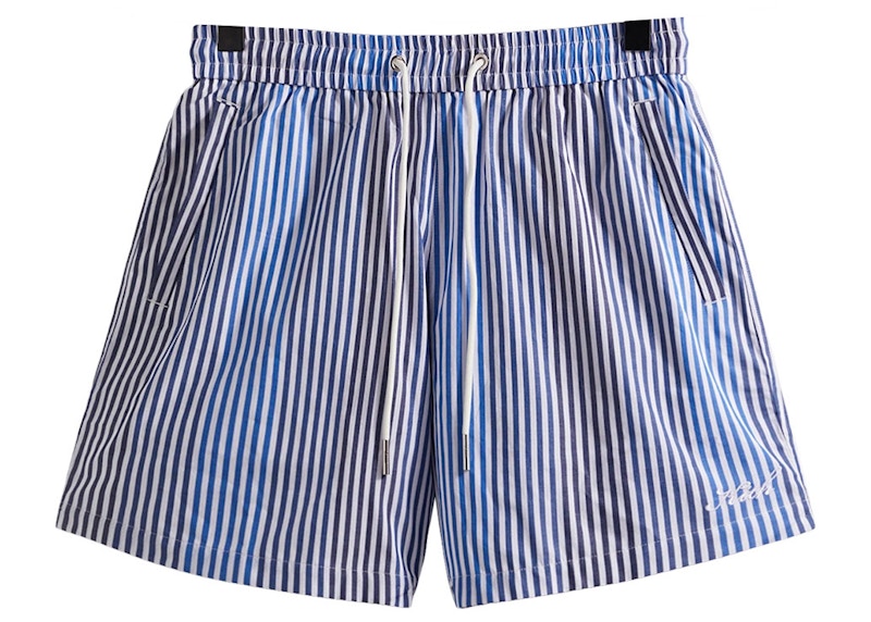 Kith Striped Poplin Hardaway Short Current