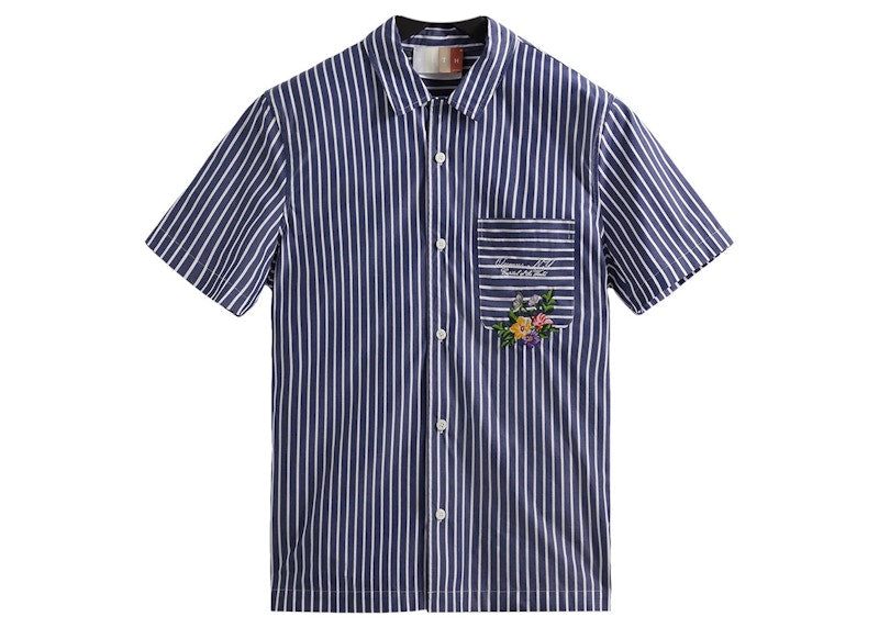 Kith Striped Poplin Thompson Camp Collar Shirt Montage