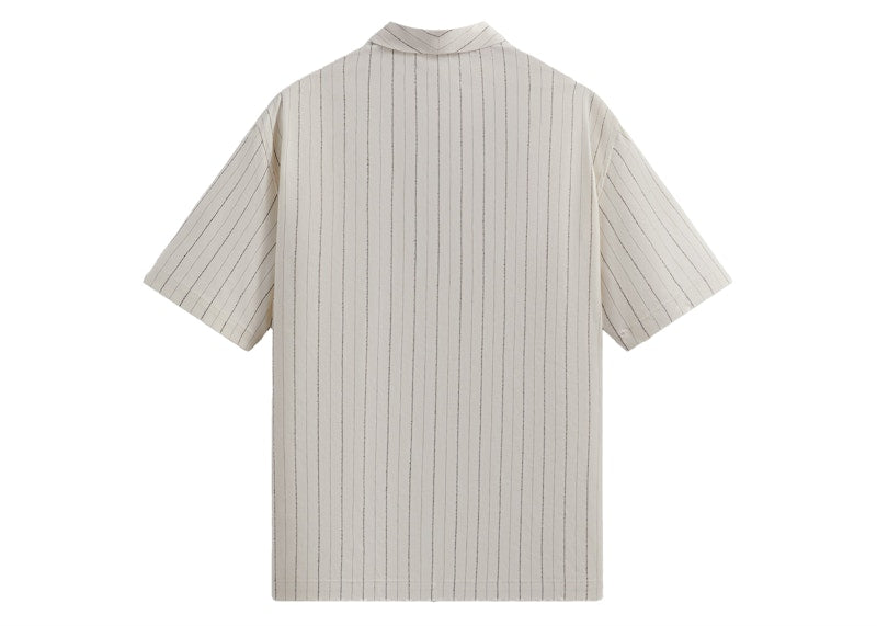 Kith Striped Twill Thompson Crossover Shirt Sandrift