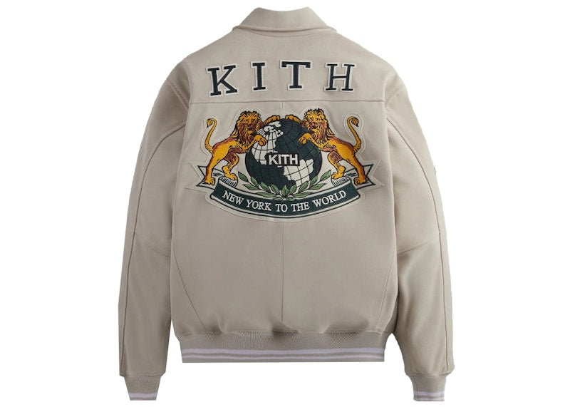 Kith Suede Coaches Jacket Sandrift