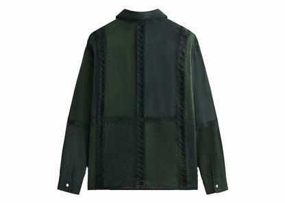 Kith Suede Combo Boxy Collared Overshirt Stadium