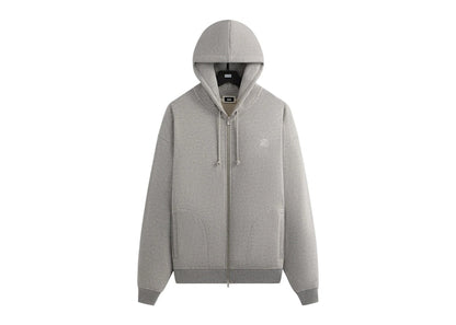 Kith Suede Fleece Nelson Full Zip Hoodie Medium Heather Grey
