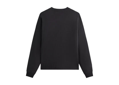 Kith Sueded French Terry Long Sleeve Lawson Tee Black