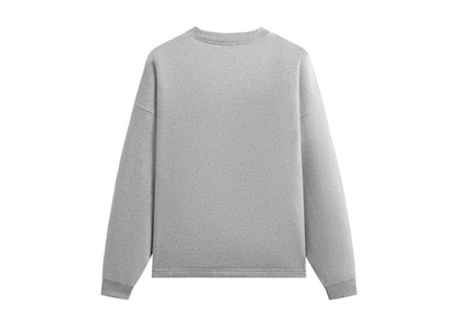 Kith Sueded French Terry Long Sleeve Lawson Tee Mid Heather Grey