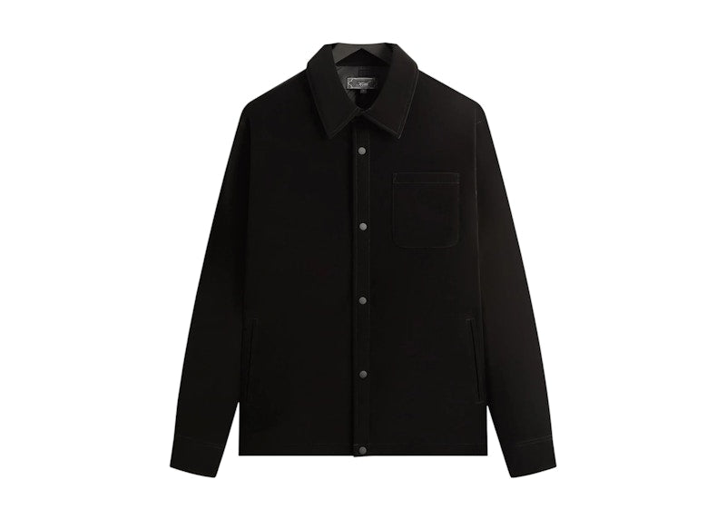 Kith Sueded Tech Brixton Puffed Shirt Jacket Black