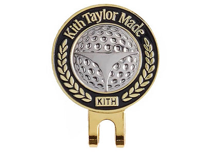 Kith TaylorMade Hat Clip Ball Marker Golden Yellow