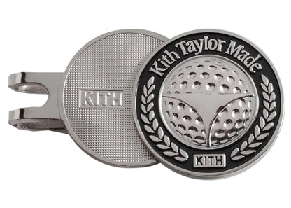 Kith TaylorMade Hat Clip Ball Marker Silver