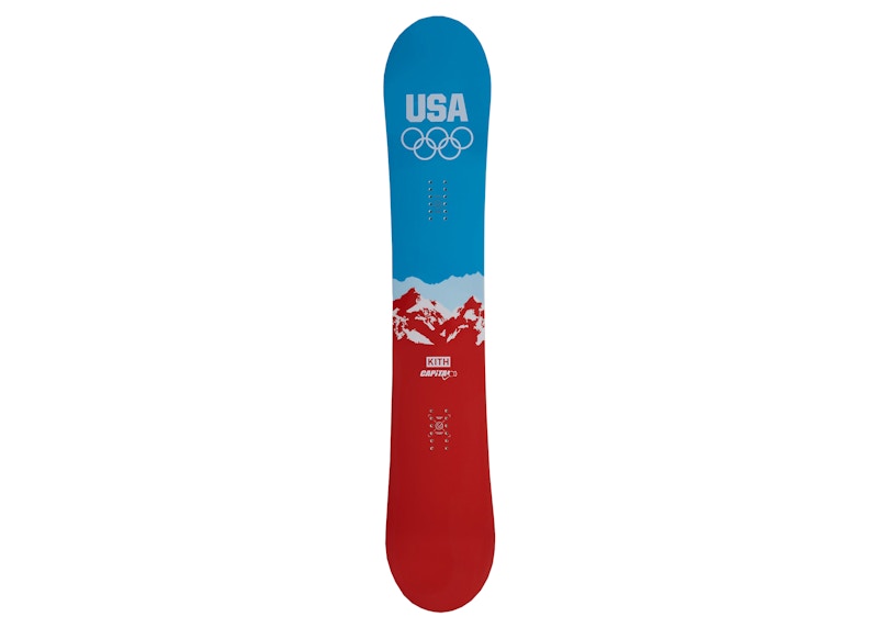 Kith Team USA & Capita V2 158 Snowboard Blue/Red