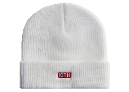 Kith Team USA Knit Beanie White