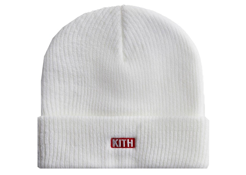 Kith Team USA Knit Beanie White