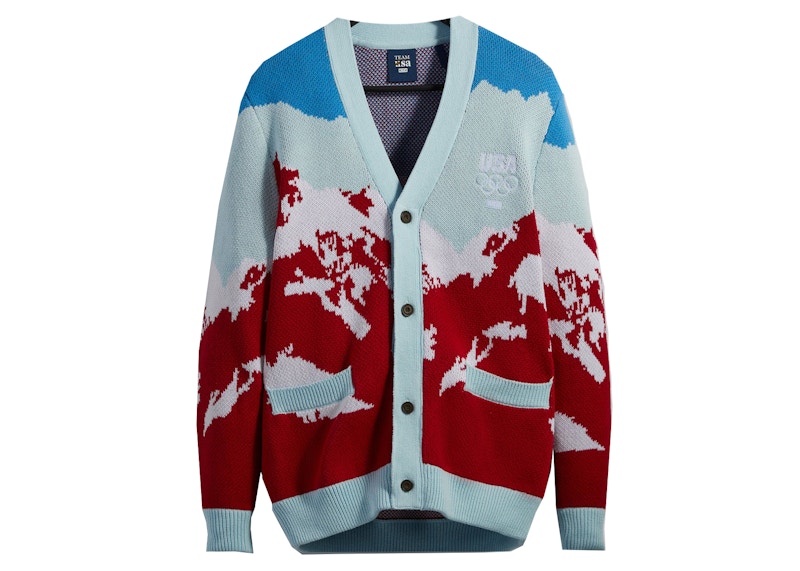 Kith Team USA Snow Mountain Cardigan Retro