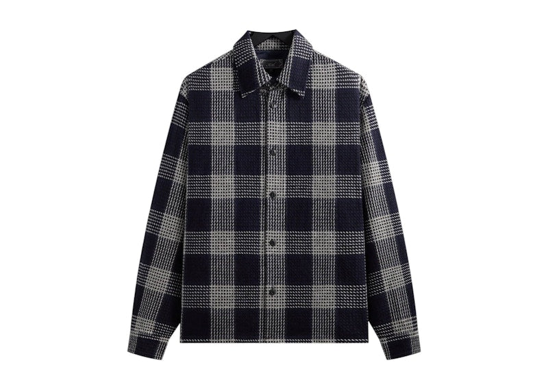 Kith Textured Plaid Deon Shirt Nocturnal