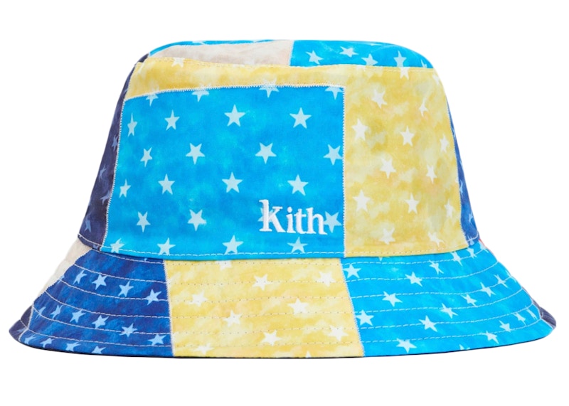 Kith Tie Dye Stars Bucket Hat Blue