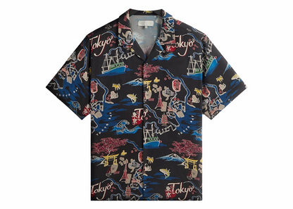 Kith Tokyo Thompson Camp Collar Shirt Black