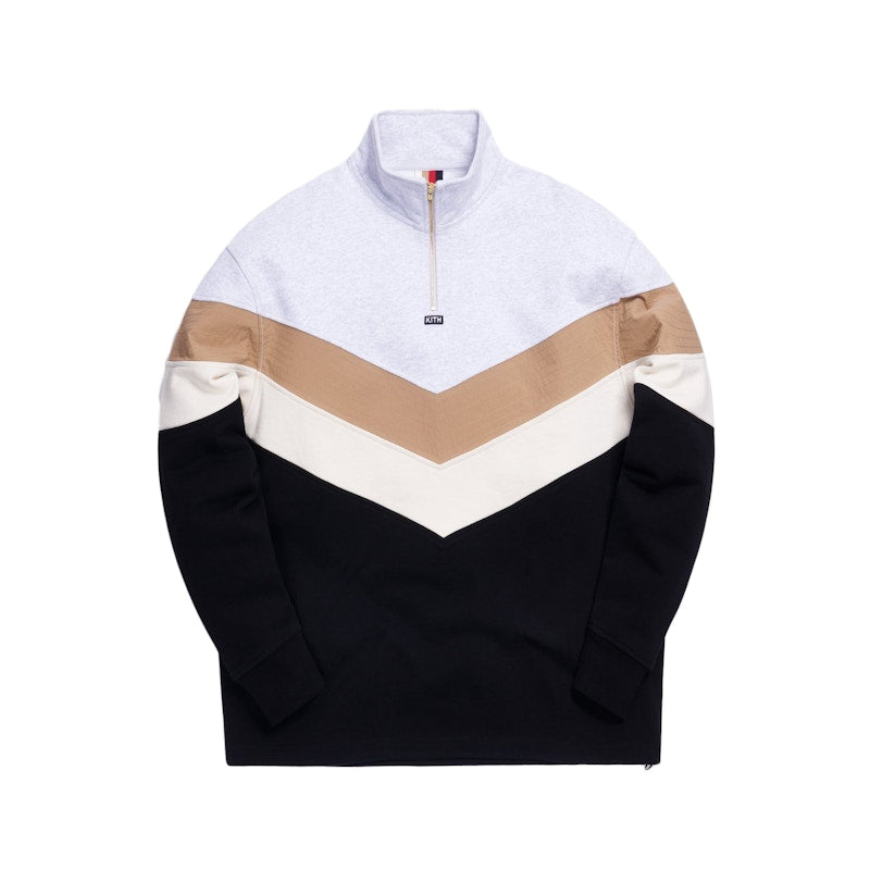 Kith Track Line Quarter-Zip Pullover Black/Multi
