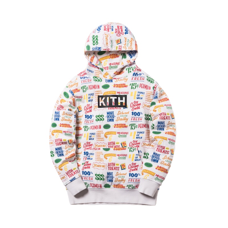 Kith Treats Circular Hoodie White
