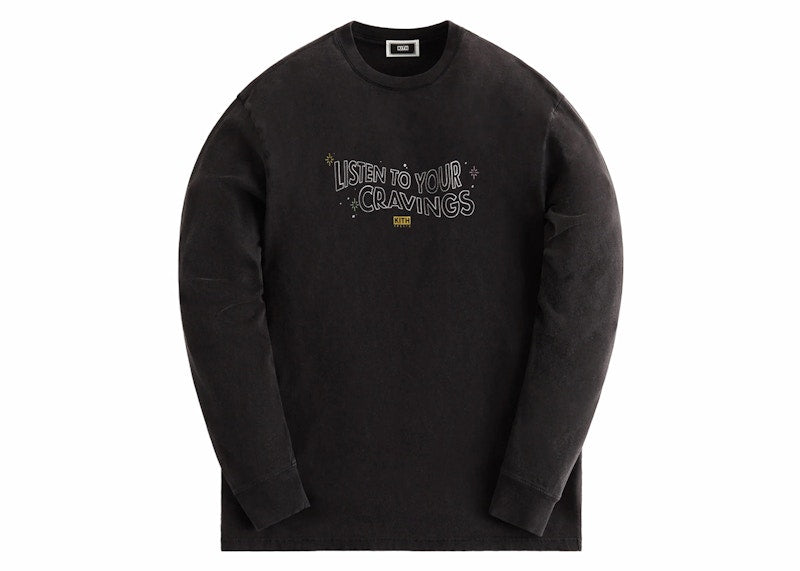 Kith Treats Cravings Vintage Long Sleeve Tee Black