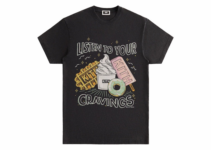 Kith Treats Cravings Vintage Tee Black