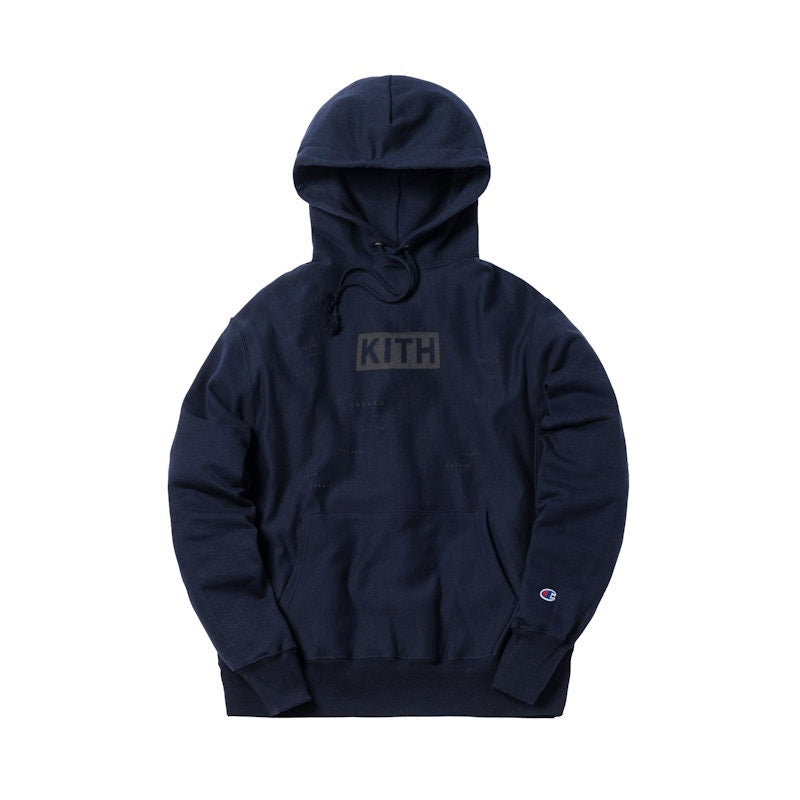 Kith Treats Encrpyted Hoodie Navy