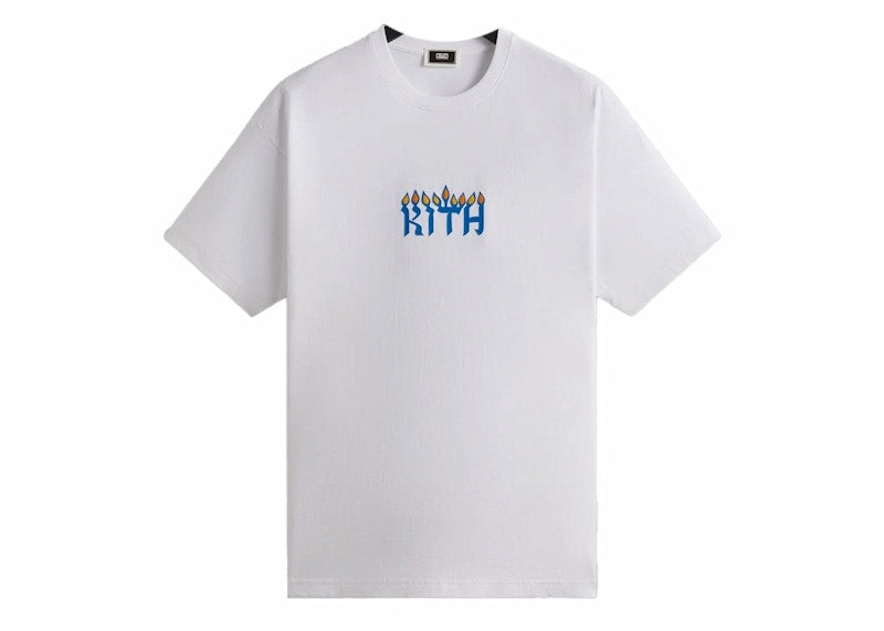 Kith Treats Hanukkah Menorah Tee White