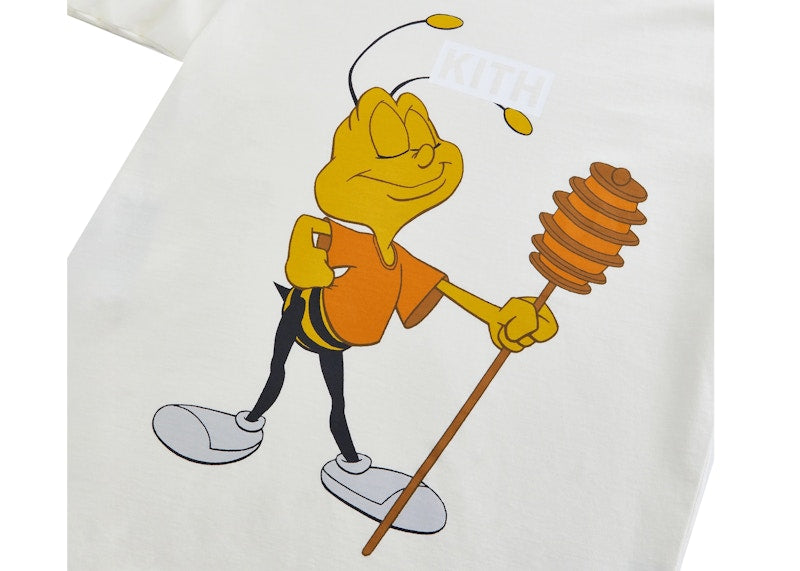 Kith Treats Honey Nut Cheerios Buzz Bee Vintage Tee Sandrift