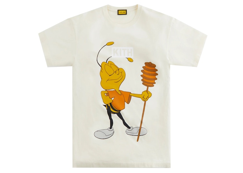 Kith Treats Honey Nut Cheerios Buzz Bee Vintage Tee Sandrift