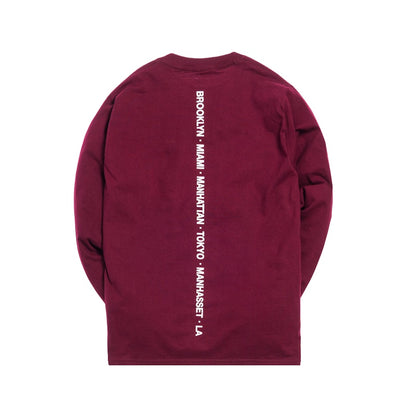 Kith Treats Ice Cream Sandwich L/S Tee Maroon
