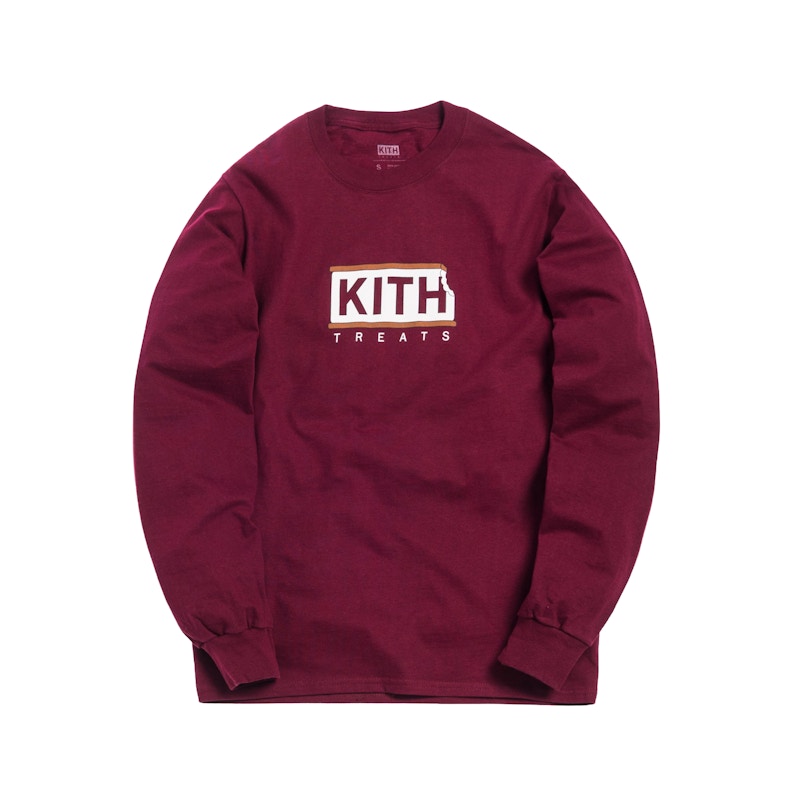 Kith Treats Ice Cream Sandwich L/S Tee Maroon
