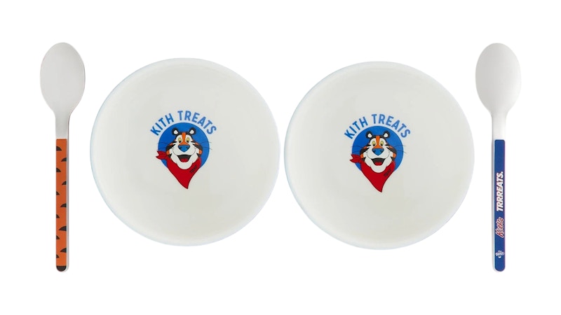 Kith Treats Kellogg’s Frosted Flakes Cereal Tony the Tiger Cereal Bowl Set Multicolor