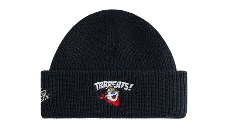 Kith Treats Kellogg’s Frosted Flakes Cereal Tony the Tiger Mia Beanie Black