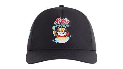 Kith Treats Kellogg’s Frosted Flakes Cereal Tony the Tiger Nylon Bay Low Pinch Crown Snapback Black