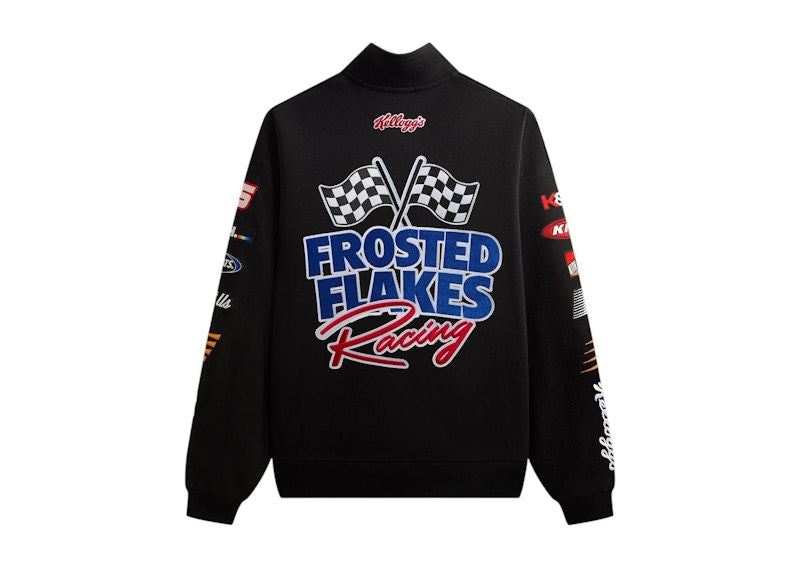 Kith Treats Kellogg’s Frosted Flakes Cereal Tony the Tiger Racing Nelson Quarter Zip Black