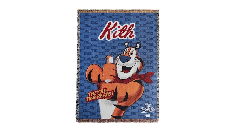 Kith Treats Kellogg’s Frosted Flakes Cereal Tony the Tiger Tapestry Blanket Current