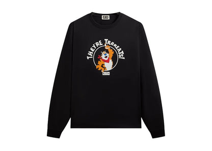 Kith Treats Kellogg’s Frosted Flakes Cereal Tony the Tiger They're Treats Long Sleeve Tee Black