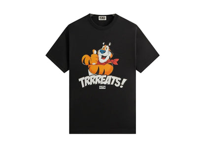 Kith Treats Kellogg’s Frosted Flakes Cereal Tony the Tiger Thumbs Up Tee Black