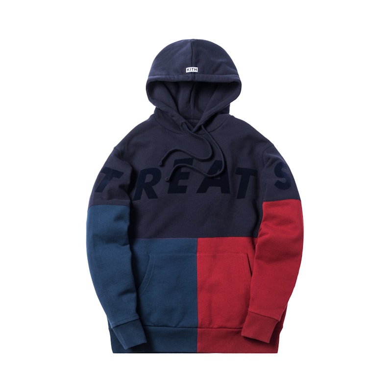 Kith Treats Triblock Hoodie Navy