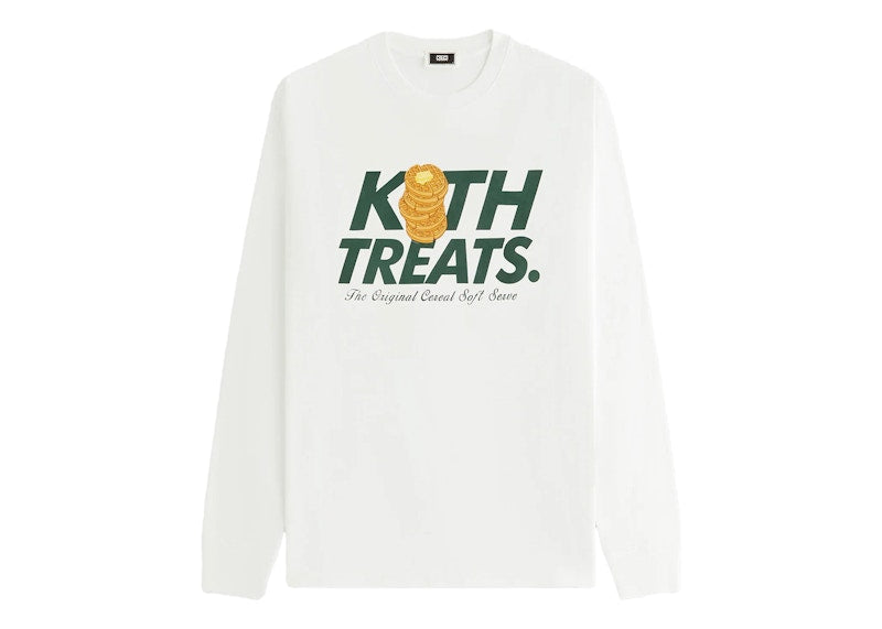 Kith Treats Waffle Vintage Long Sleeve Tee White