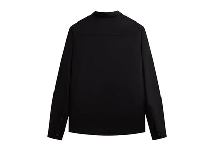 Kith Tropical Wool Marquis Zip Up Shirt Black