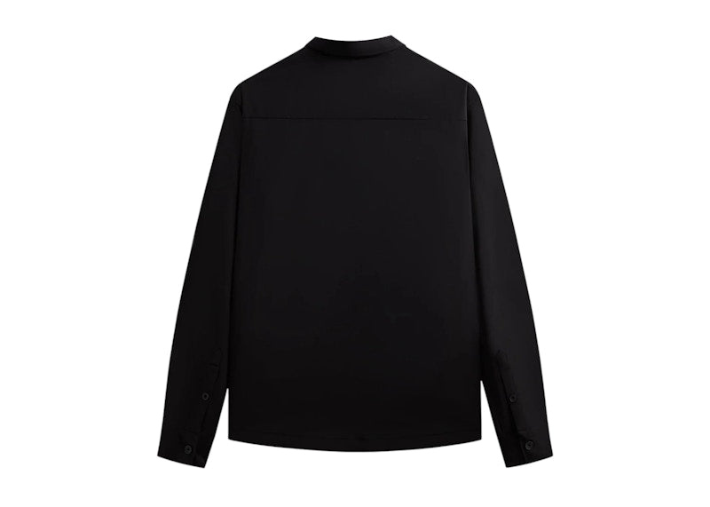 Kith Tropical Wool Marquis Zip Up Shirt Black