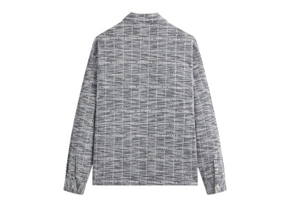 Kith Tweed Long Sleeve Boxy Collared Overshirt Nocturnal
