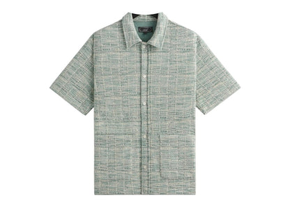 Kith Tweed Short Sleeve Boxy Collared Overshirt Mykonos