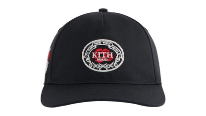 Kith Twill Bay Low Pinch Crown Snapback Black