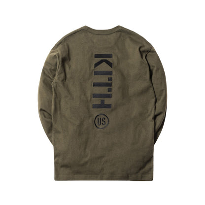 Kith US Spades L/S Tee Olive