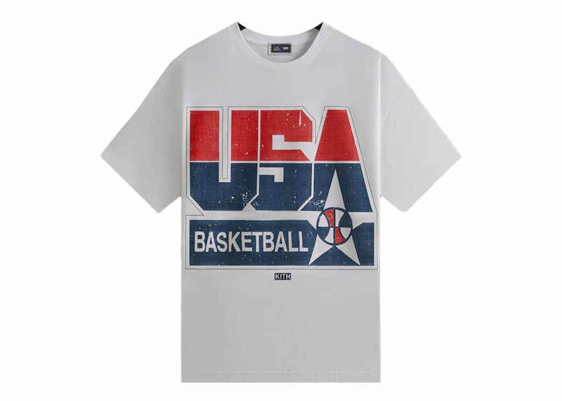 Kith USA Basketball Champions Vintage Tee White