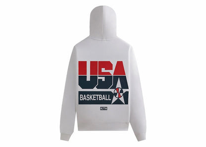 Kith USA Basketball Legend Vintage Nelson Hoodie White