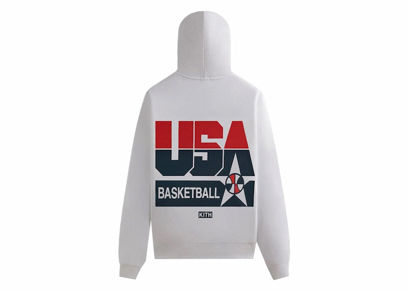Kith USA Basketball Legend Vintage Nelson Hoodie White