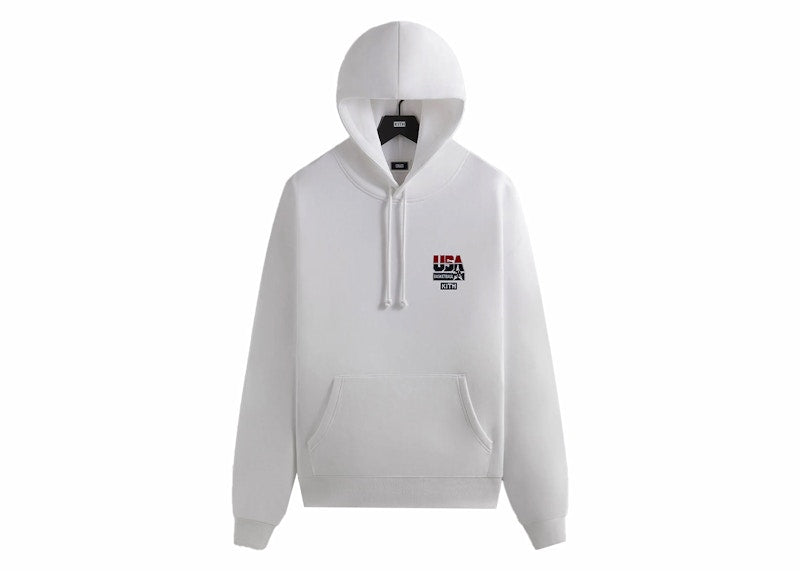 Kith USA Basketball Legend Vintage Nelson Hoodie White
