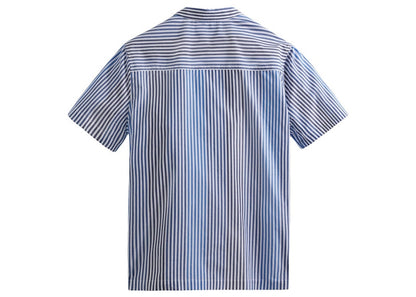 Kith Variegated Striped Poplin Thompson Camp Collar Shirt Current